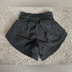 LASLULU‎ Black Lined Running Shorts